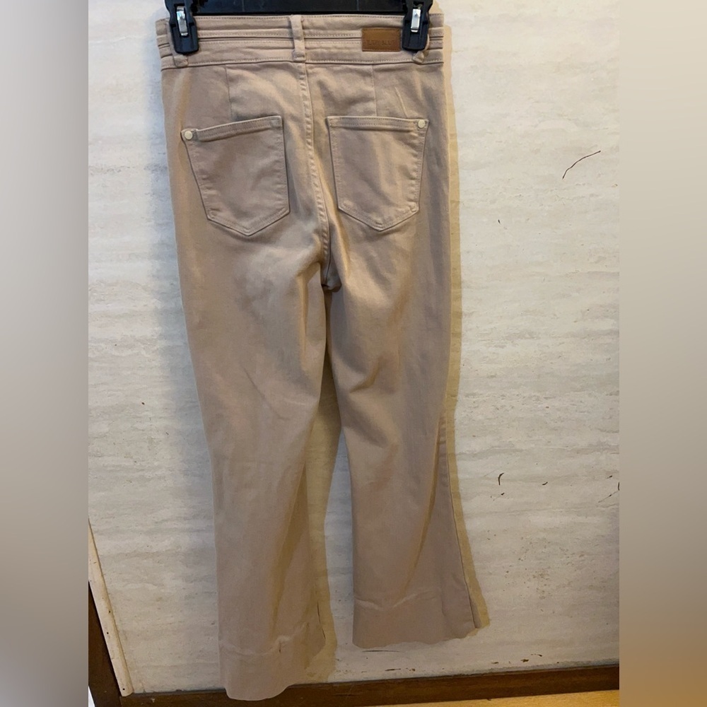 Judy Blue High Waste Flare Tan Denim - Picture 4 of 12
